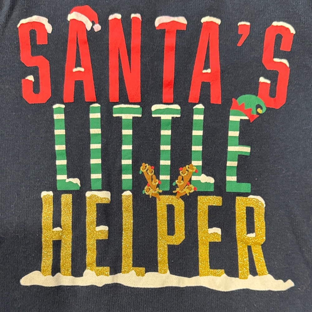 H&M Festive Santa's Little Helper Long Sleeve Tee